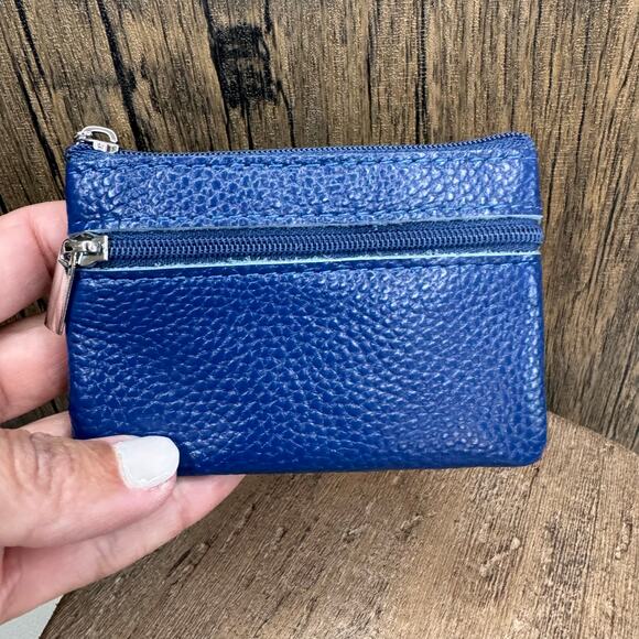 Flower Coin Purse Wallet Genuine Leather Wallet NEW FAST SHIP - Picture 2 of 4